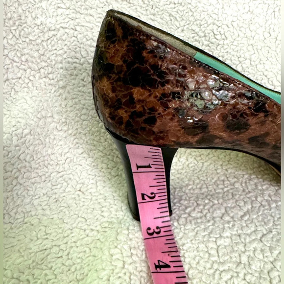 d’Rossana by Charna Leather Vintage platform heels Made in Italy size 7M EUC - Picture 13 of 14